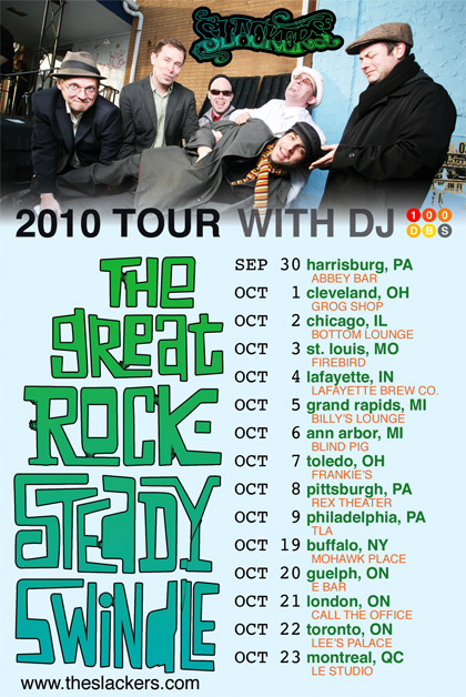 The Slackers' Fall 2010 Tour with DJ 100dBs